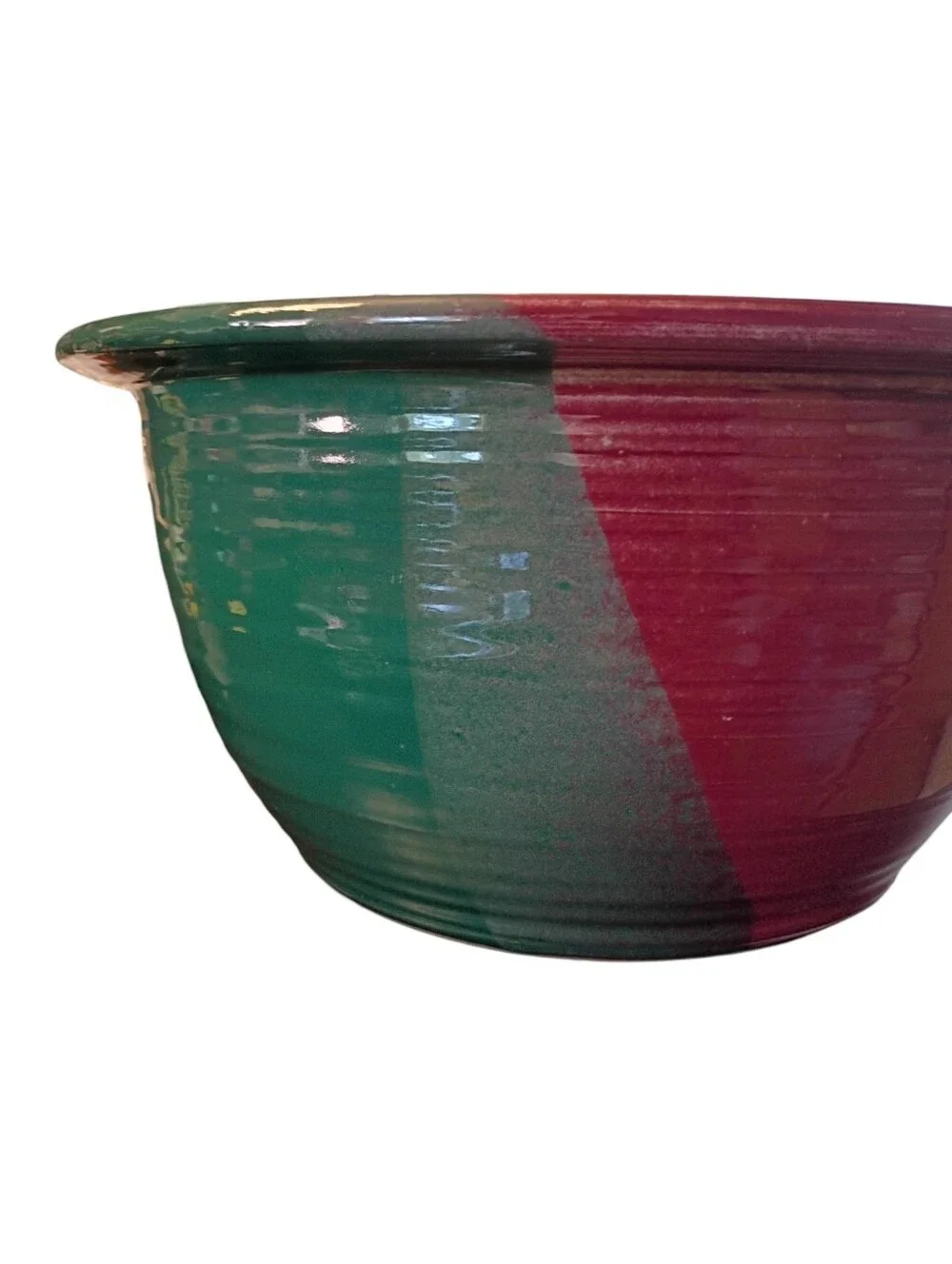 Vintage T. Puterbaugh Gill Studio Art Pottery Stoneware Bowl Oversized 15.5